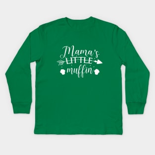 Mama's Little Muffin Mama's Little Treasure Cute gift for baby Kids Long Sleeve T-Shirt